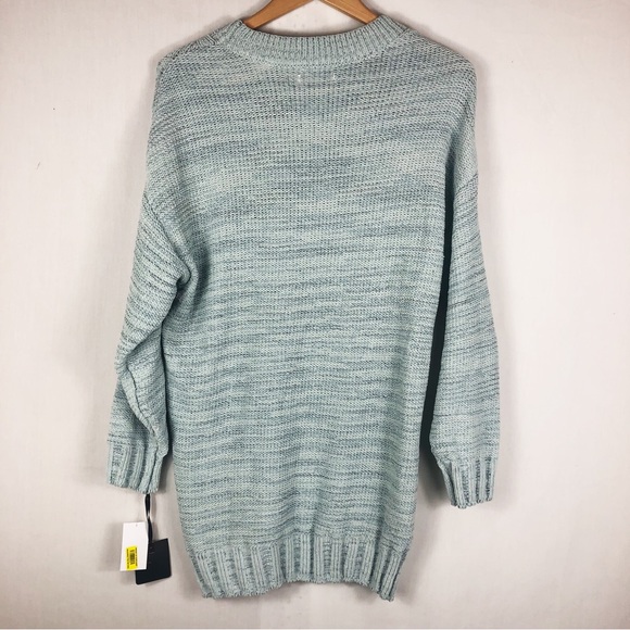 NWT Takara Chunky Knit Over Sized Sweater | Blue | Size Large - Picture 9 of 9
